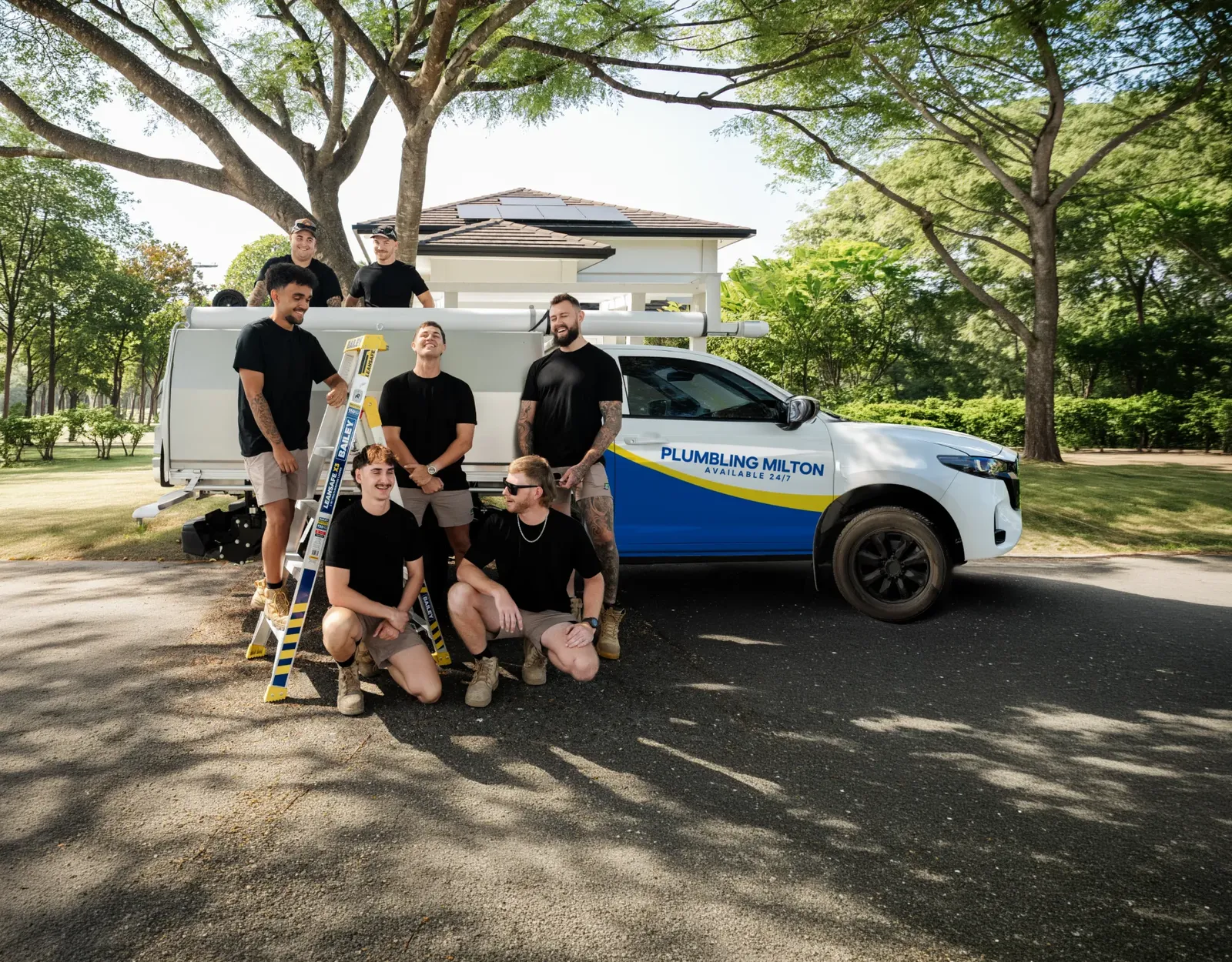 Plumbing Milton team and ute